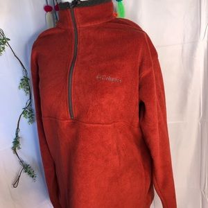 Burnt Orange Columbia Fleece Pullover